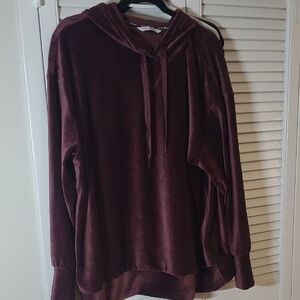 Active Zone Maroon Hooded Sweater